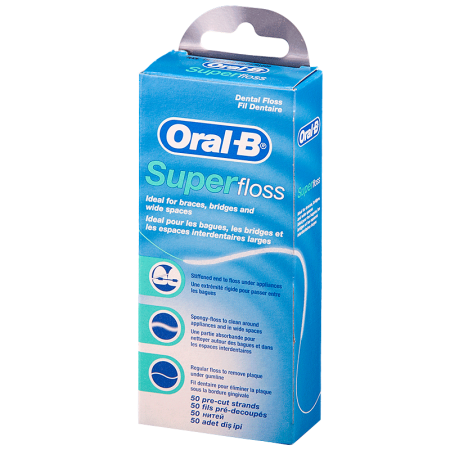 Орал-Би Super Floss Зубная нить 50м