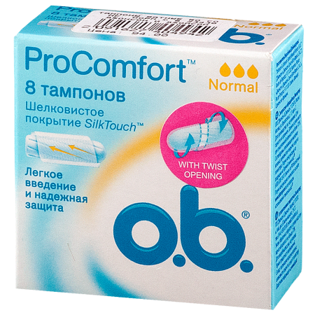 О.б. Pro Comfort Тампоны ватные нормал № 8 (арт. 23430)