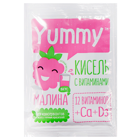 Юмми Кисель малина с витаминами 25г