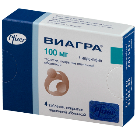 Виагра табл. п.о. 100 мг. №4