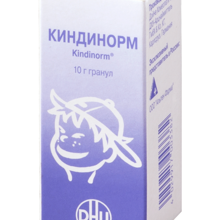Киндинорм гранулы гомеопатические фл. 10гр