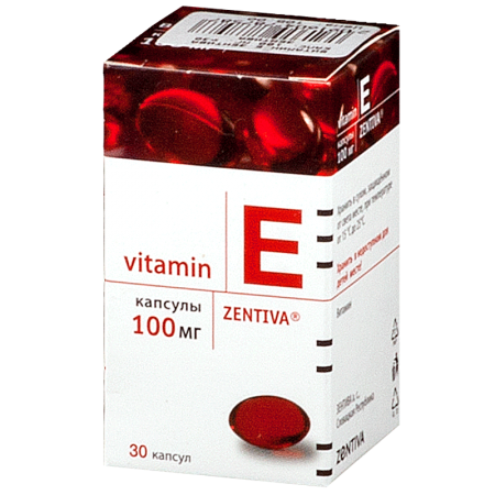 Витамин Е Зентива капс. 100 мг. №30