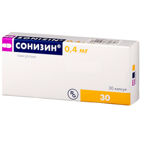 Сонизин капс. с модиф. высвобожд. 0,4 мг. №30