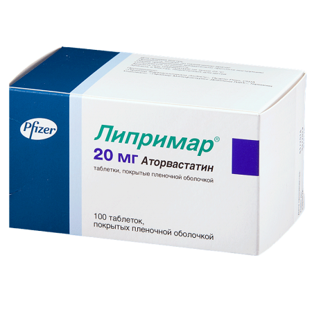 Липримар табл. п.о. 20 мг. №100