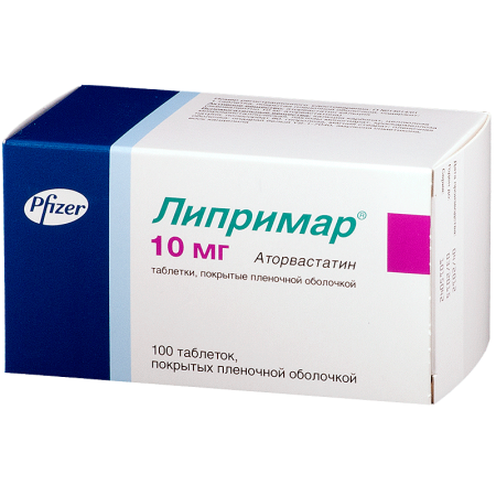Липримар табл. п.о. 10 мг. №100