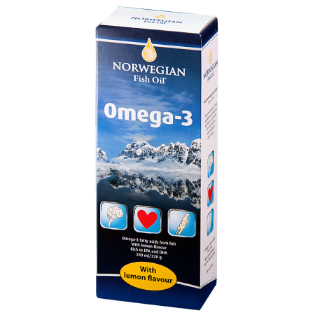 NFO Омега-3 Рыбий жир жидк. д/приема внутрь со вкусом Лимона фл.240мл