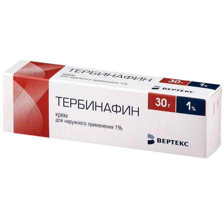 Тербинафин крем д/наружн.прим.1% туба 30г