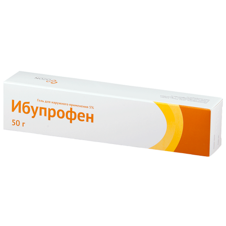 Ибупрофен гель д/наружн.прим.5% туба 50г №1