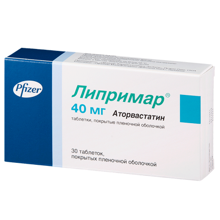 Липримар табл. п.о. 40 мг. №30