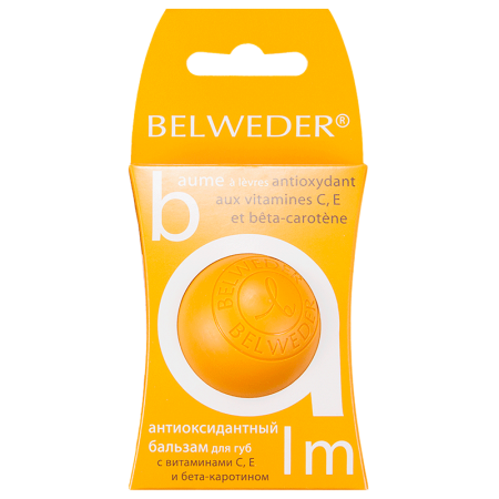 Бельведер Бальзам для губ антиоксидантный с витамином С, Е и бета-каротином 7,5г